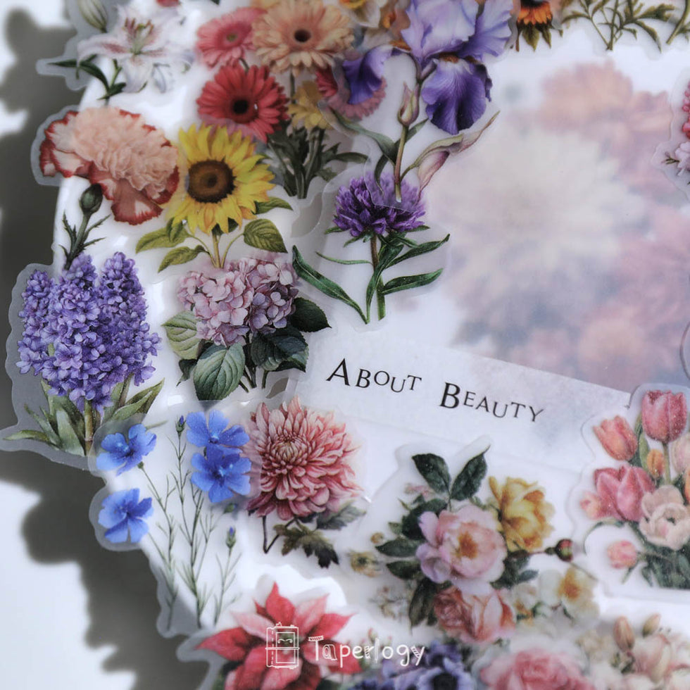 Fawa Floral Bouquet Vellum Stickers - Taperlogy