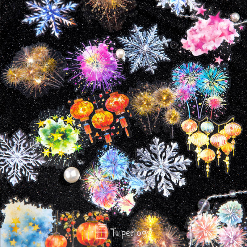 Yafo Firework Dreams PET Sticker Collection - Taperlogy