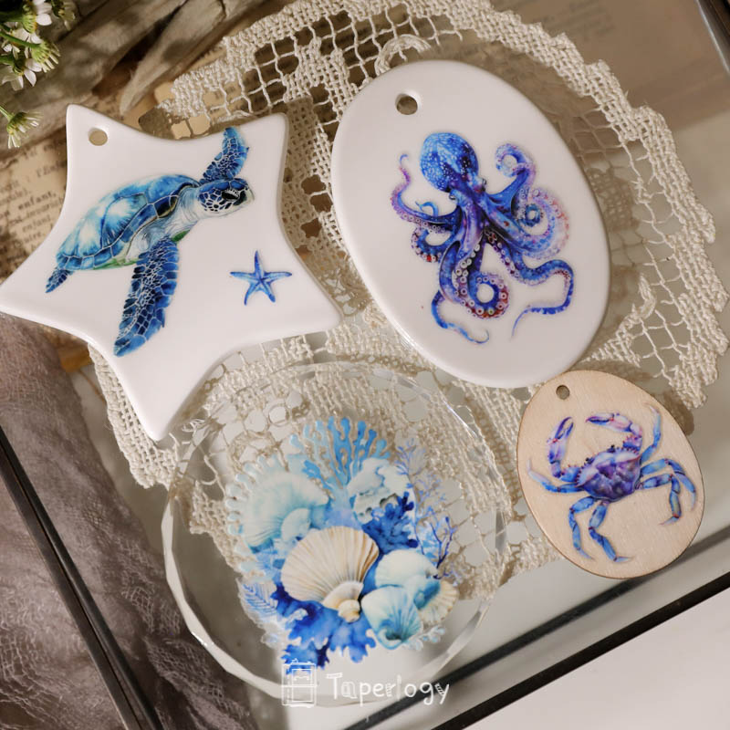 Sona Ocean World Crystal Rub-on Stickers - Taperlogy