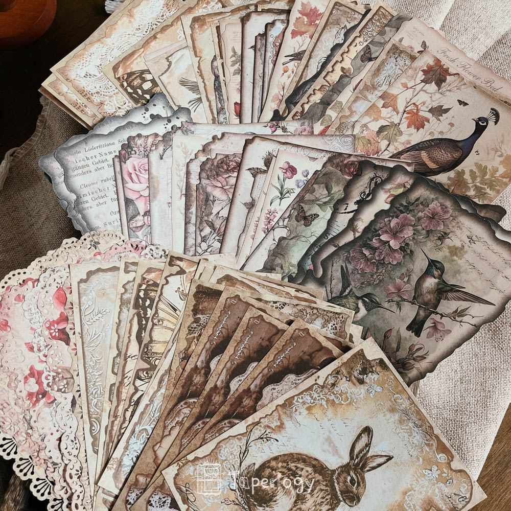 ヴィンテージペーパー Amazon.co.jp: 海外 ヴィンテージペーパー 透ける 硫酸紙 素材紙