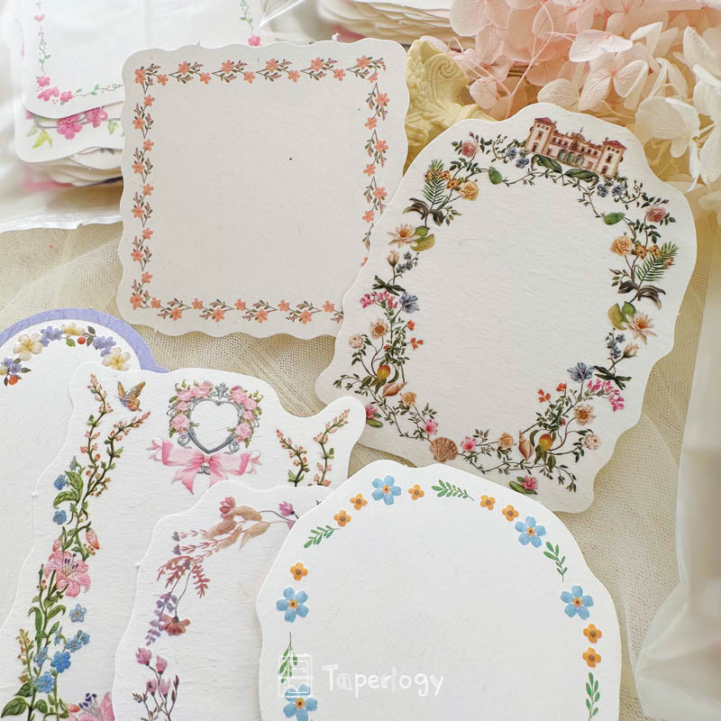 Botanical mémoire Zuyo Botanica Embossed Memo Pieces - Taperlogy