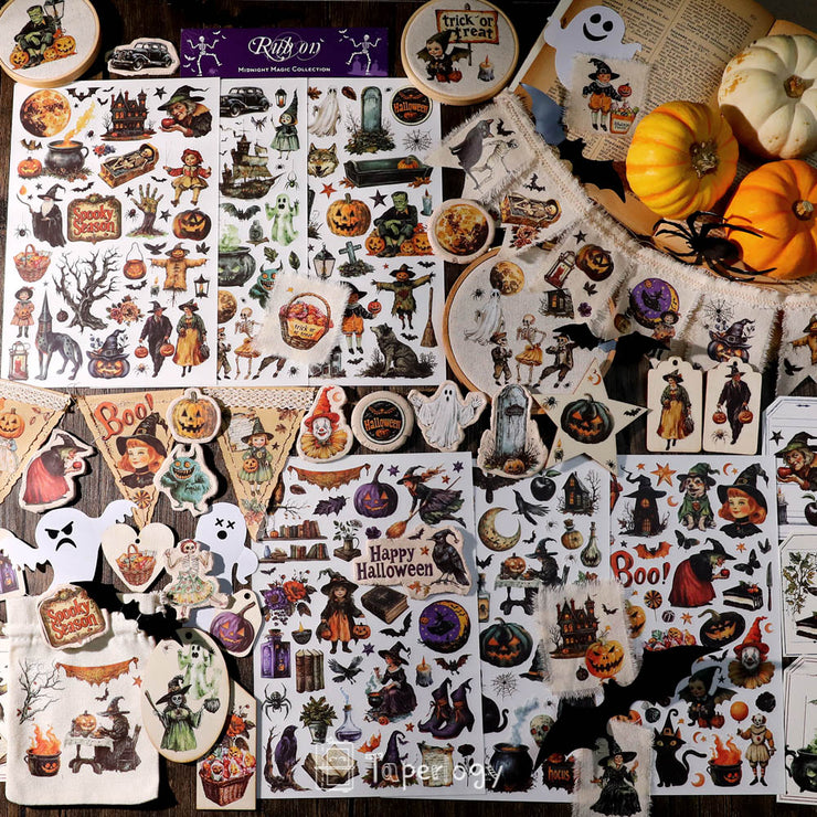 Poli Midnight Magic Rub-on Stickers - Taperlogy