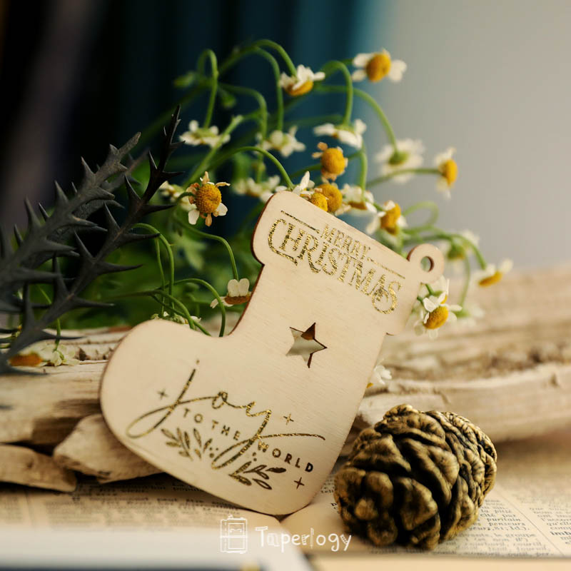 その他 Golden Christmas selfish volume 03.5 Lomu Christmas Wishes Gold Foil Rub-on Stickers - Taperlogy